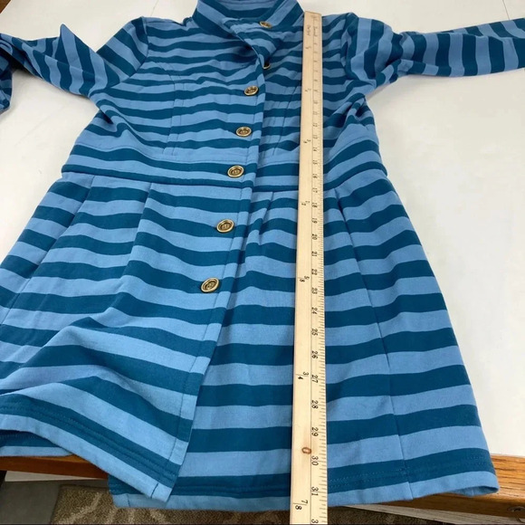 Matilda Jane Women's XS Fall Breeze Blue Striped jacket Full Button - Picture 5 of 7